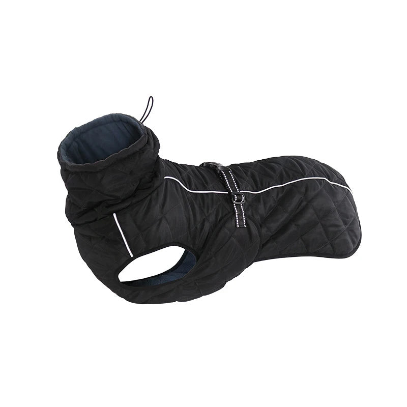 Giacca da esterno per cani Cappotto riflettente impermeabile per animali domestici Gilet invernale in cotone caldo Abbigliamento per cani di taglia media Labrador