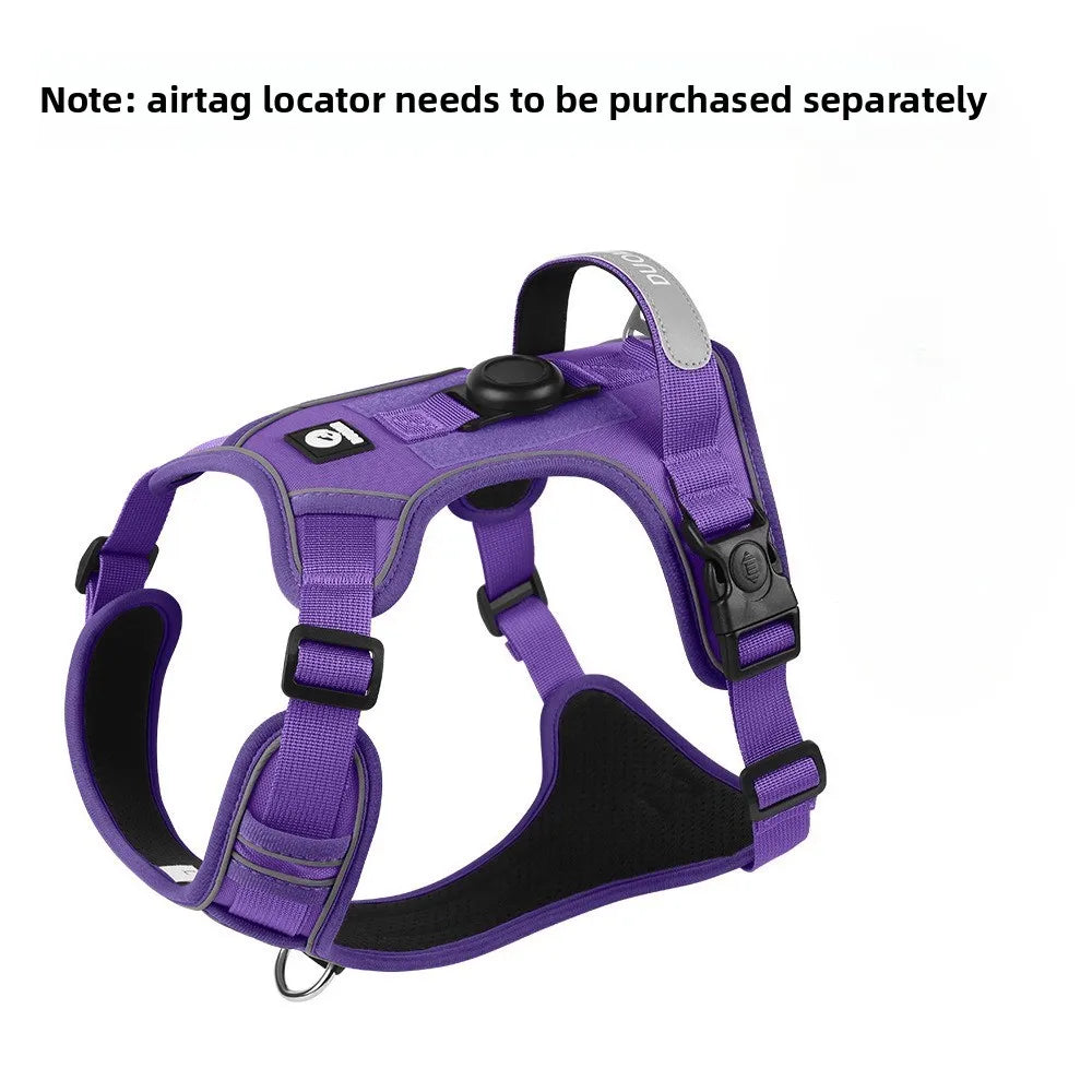 Guinzaglio anti-smarrimento per cani da addestramento all'aperto, pettorina per cani compatibile con AirTag, collare per cani, accessori per cani
