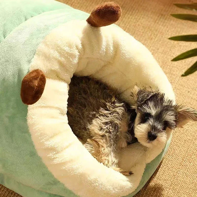Cuccia per cani di piccola taglia calda invernale, casa per cani traspirante, pantofole carine, letto per cani a forma di sacco per gatti, pieghevole, lavabile, per animali domestici