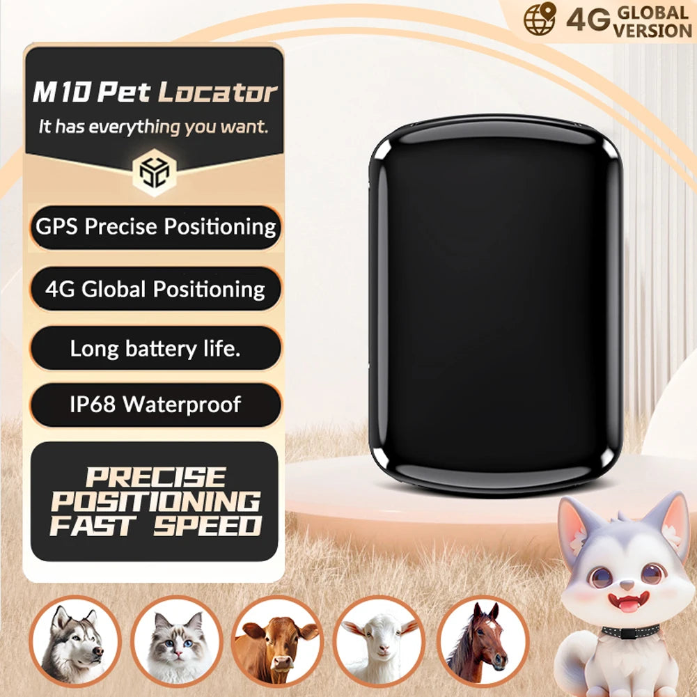 Localizzatore GPS per animali domestici con collare regolabile Localizzatore intelligente per animali domestici Localizzatore per gatti per cani e gatti