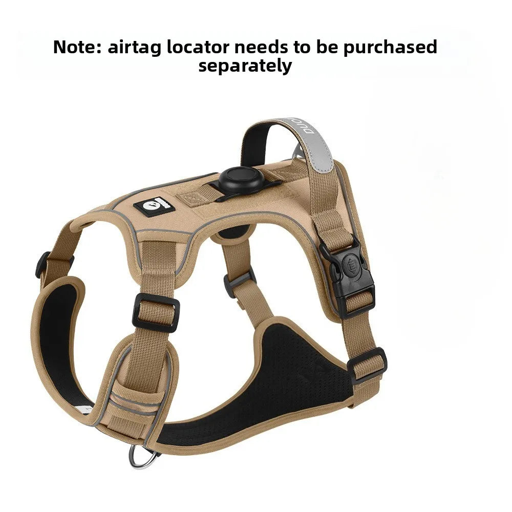 Guinzaglio anti-smarrimento per cani da addestramento all'aperto, pettorina per cani compatibile con AirTag, collare per cani, accessori per cani