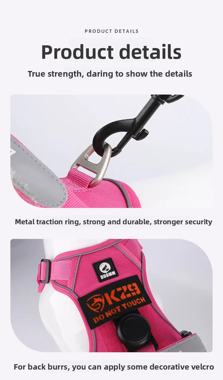 Guinzaglio anti-smarrimento per cani da addestramento all'aperto, pettorina per cani compatibile con AirTag, collare per cani, accessori per cani