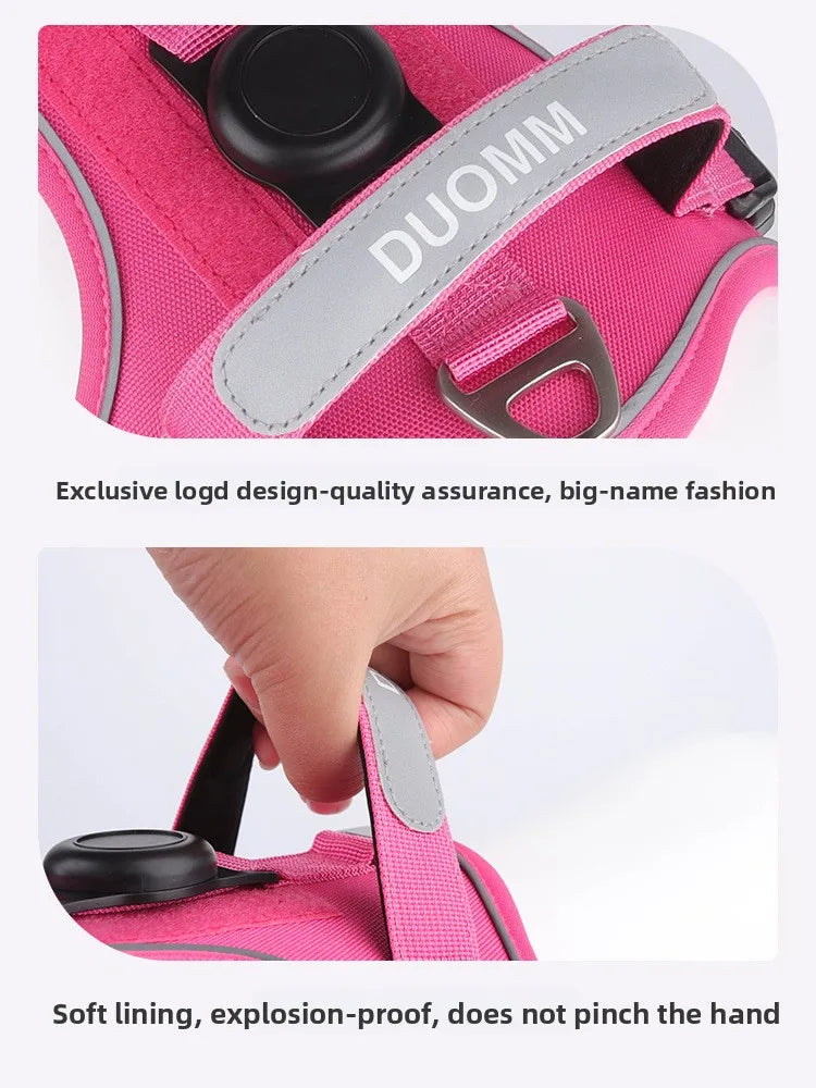 Guinzaglio anti-smarrimento per cani da addestramento all'aperto, pettorina per cani compatibile con AirTag, collare per cani, accessori per cani