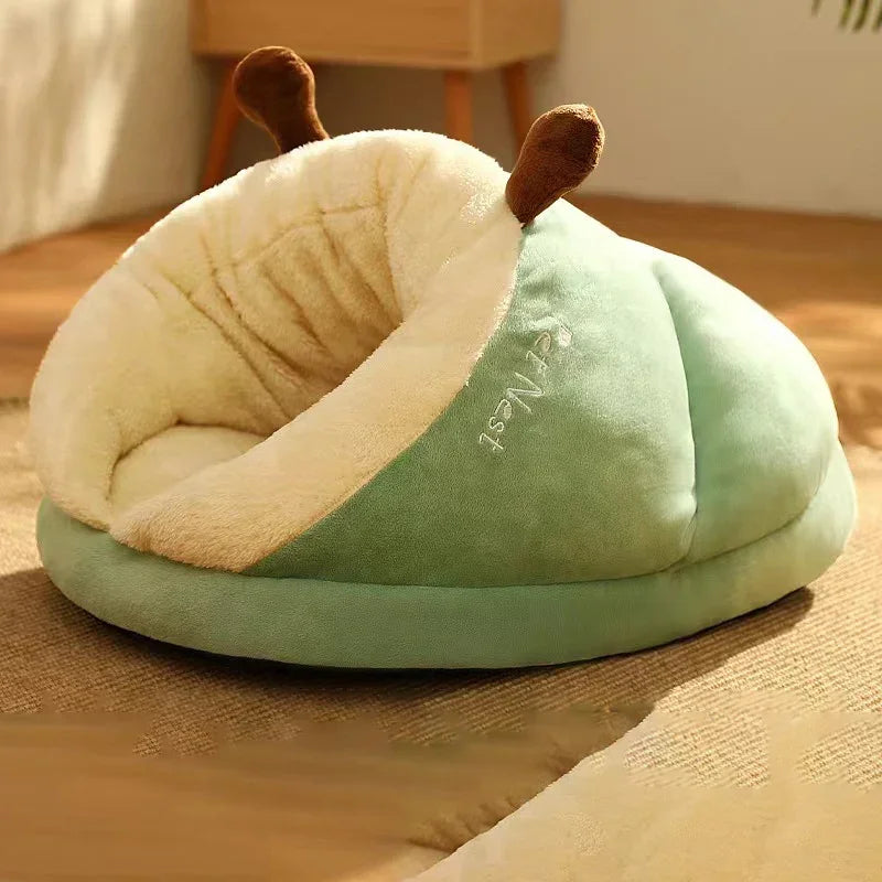 Cuccia per cani di piccola taglia calda invernale, casa per cani traspirante, pantofole carine, letto per cani a forma di sacco per gatti, pieghevole, lavabile, per animali domestici