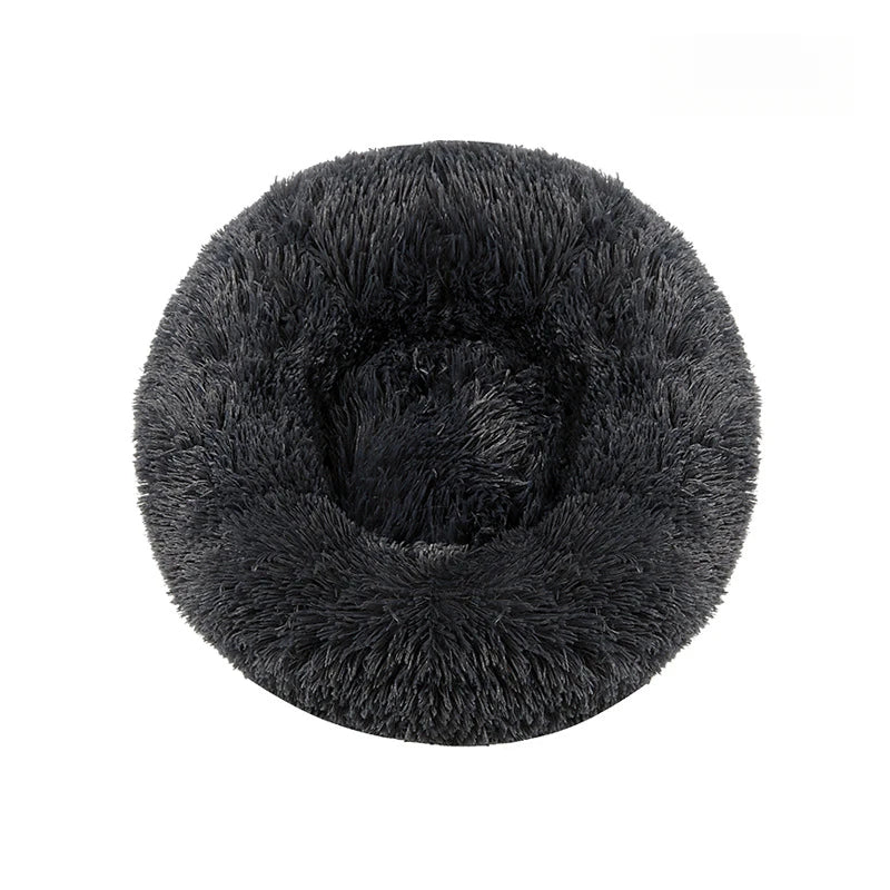 Cuccia Rotonda per Cani, Letto Caldo Invernale per Gatti, Cestino in Peluche Lavabile per Cani di Piccola, Media e Grande Taglia, Divano per Gatti