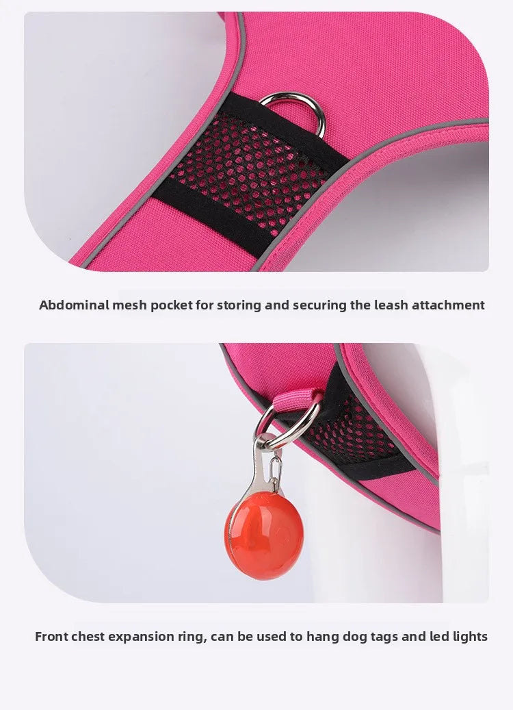 Guinzaglio anti-smarrimento per cani da addestramento all'aperto, pettorina per cani compatibile con AirTag, collare per cani, accessori per cani