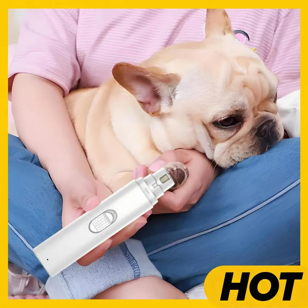 Tagliacapelli Elettrico per Unghie di Cani, Indolore, per la Cura e la Levigatura delle Zampe, a 2 Velocità, per Cani di Piccola, Media e Grande Taglia e Gatti