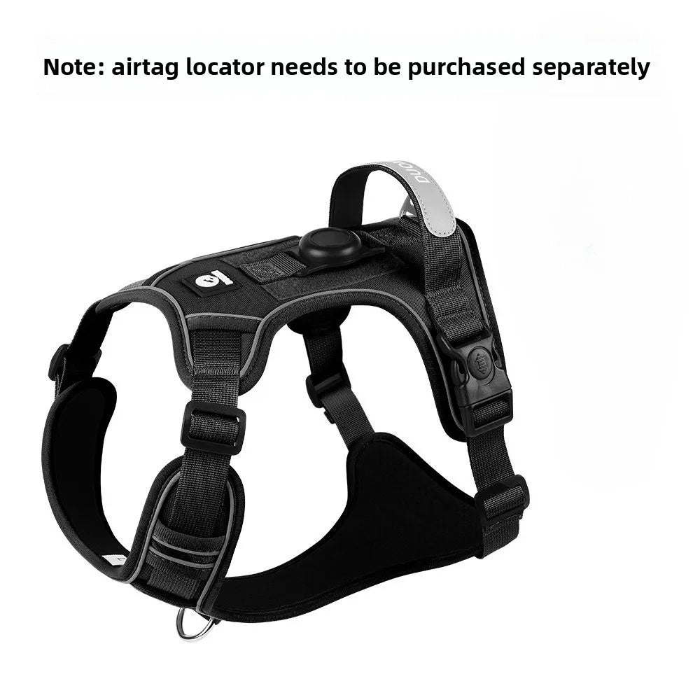 Guinzaglio anti-smarrimento per cani da addestramento all'aperto, pettorina per cani compatibile con AirTag, collare per cani, accessori per cani