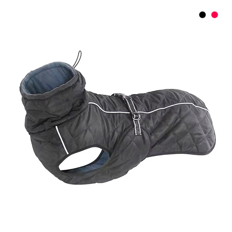 Giacca da esterno per cani Cappotto riflettente impermeabile per animali domestici Gilet invernale in cotone caldo Abbigliamento per cani di taglia media Labrador