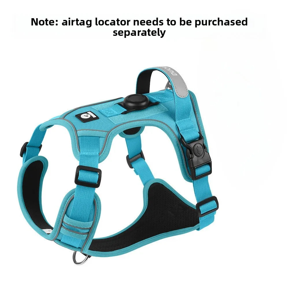 Guinzaglio anti-smarrimento per cani da addestramento all'aperto, pettorina per cani compatibile con AirTag, collare per cani, accessori per cani